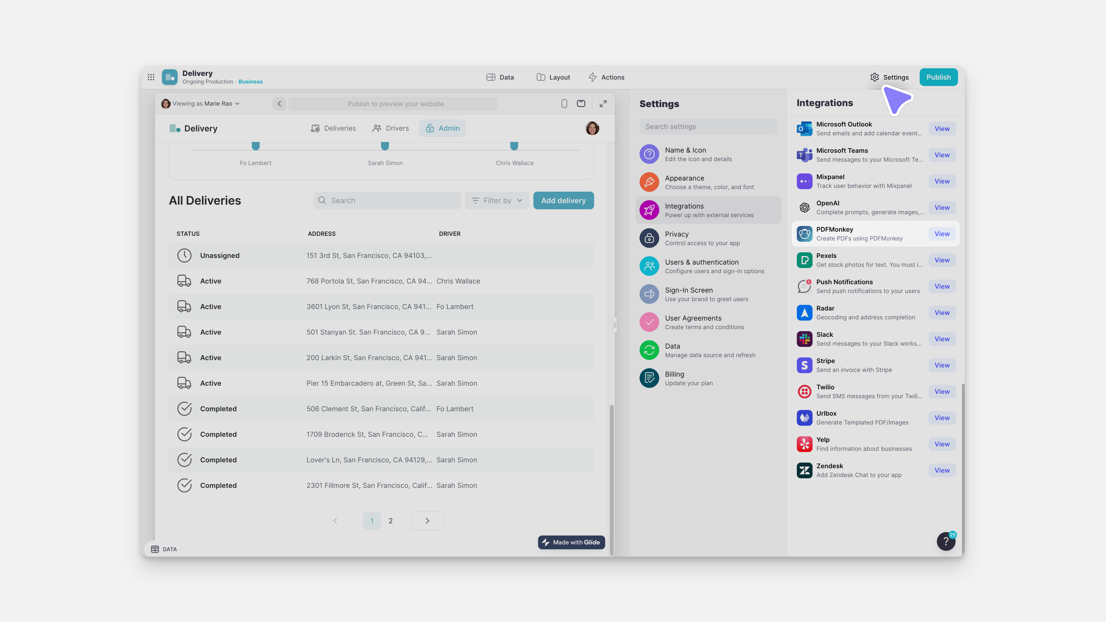 Adding the PDFMonkey Integration